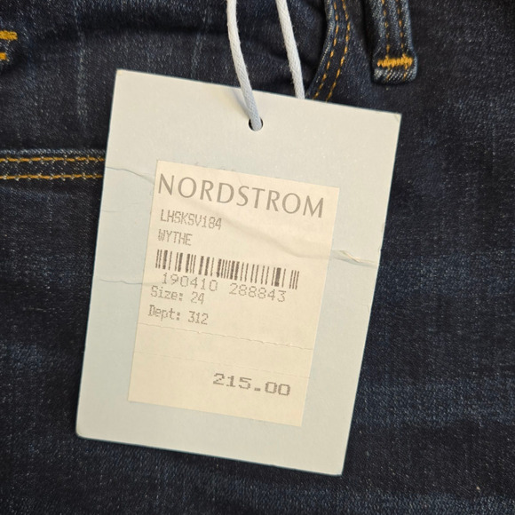 FRAME Dark Wash High Waisted Ankle Stretch Le High Skinny Jeans Size 24 $215 NWT - Picture 7 of 13